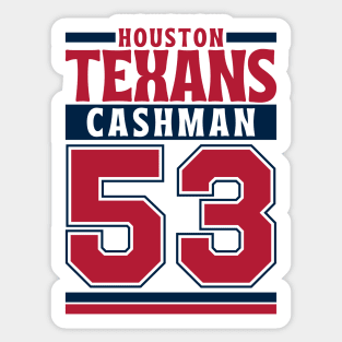 Houston Texans Cashman 53 Edition 3 Sticker